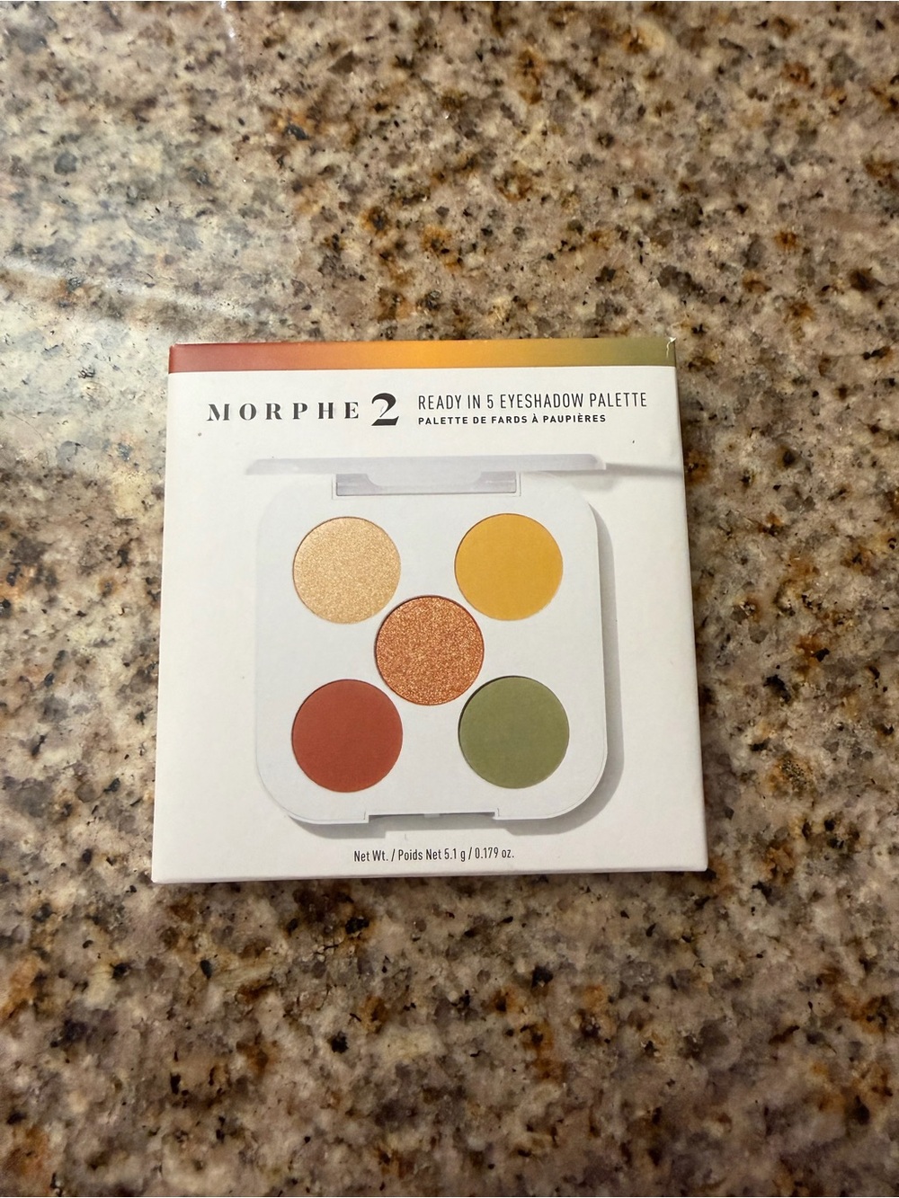 Morphe 2 Ready In 5 Eyeshadow Palette - Warm Neutrals & Green